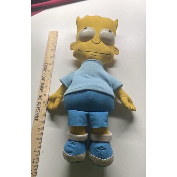 Vintage Bart Simpson Plush Stuffed Rag Doll 17" Dan Dee 1990 90's Matt Groening - Picture 5 of 6